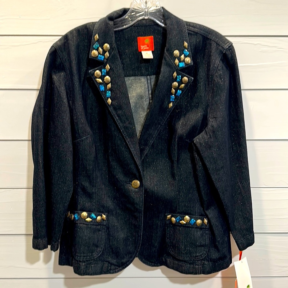 Hearts of Palm Puttin on the Glitz Jacket Size 12